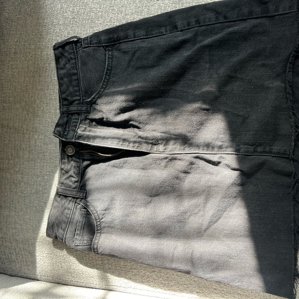 Hollister Charcoal Denim Skirt